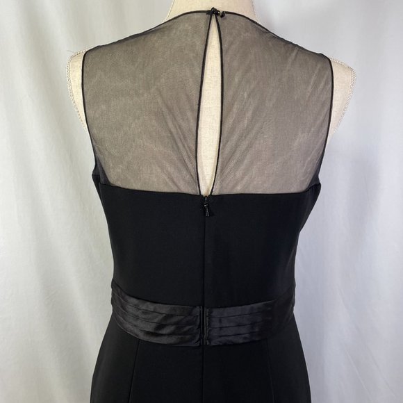 Badgley Mischka Black Formal Maxi Dress Size 8 Black Tie Party Gala Ball Evening - Picture 4 of 16